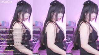 ny991017 Asian in Sexy Black Dress Dancing off Video