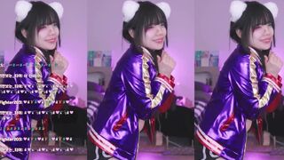 ny991017 Sexy Asian Girl Doing a Cute Dance On Live Video