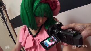 Miku Oguri Asian Cosplayer Sucking Cock And Getting banged Hard On her Hairy Pussy Compilation Video