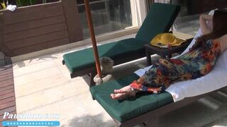 Pansidon Gravure Hot Asian Girl Doing Sexy Photoshoot Near a Pool Video