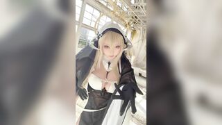 Saku Sexy Asian Cosplayer With Huge Tits Video