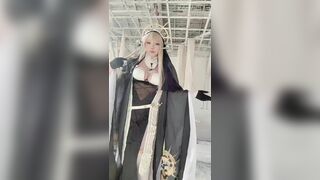 Saku Sexy Asian Cosplayer With Huge Tits Video