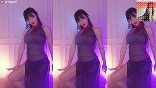 Horny Asian Model Dancer on Live Afreecatv Video