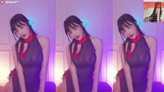 Horny Asian Model Dancer on Live Afreecatv Video