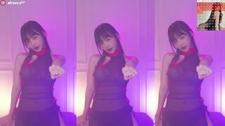 Sexy Asian Model In Seethorugh Dress Dancing Afreecatv Video