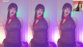 Sexy Asian Model In Seethorugh Dress Dancing Afreecatv Video