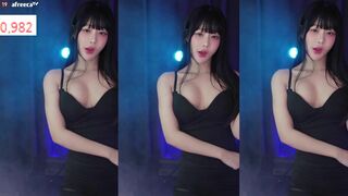 Pretty Sexy Korean In Black hot Dancing Live Afreecatv Video