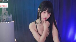 Pretty Sexy Korean In Black hot Dancing Live Afreecatv Video