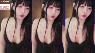Pretty Sexy Korean In Black Dress Dancing Live Afreecatv Video