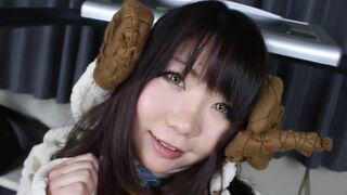 Rin Higurashi Rubs Her Booty With Cream and Shows off On Cam Video