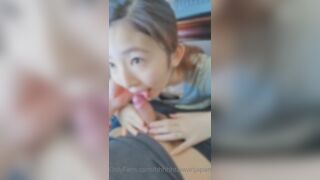Hhhhtaiwanjapan Sexy Asian Teen Sucking Hard Cock of Her Bf Blowjob Onlyfans VIdeo