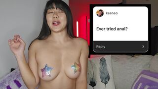 Allecakes Asian Doing Q&A On Live While Exposing Boobs Video