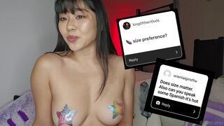 Allecakes Asian Doing Q&A On Live While Exposing Boobs Video
