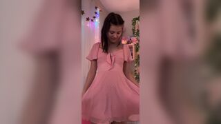Luvcoregf Sexy Girl Gets Exposed On Cam While Trying Out Pretty Dress Video