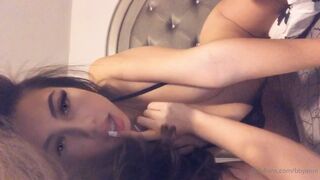 Bbyanni Horny Hot Asian Teasing Herself On Bed Onlyfans Video