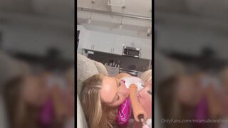 MiaMalkova WaifuMiia Busty Babes Sucking And Fucking Dildo Machine After Ripping Tight Outfit Onlyfans Video