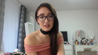 Yourasianminx Pretty Nerdy Girl Teasing On Cam Video