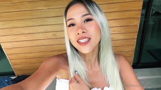 Ninacola3 Asian Showing Herself In Sexy Bikini and Tight Frock On Cam Onlyfans Video