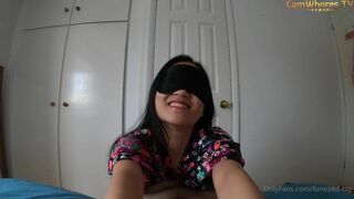 Funsized Toy Asian Riding Hard Dick After Sucking It On Cam POV Onlyfans Video