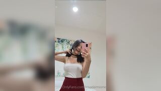 Irisadamsone Sexy Asian Teen Exposing Hard Boobs Taking It Out Onlyfans Video