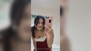 Irisadamsone Sexy Asian Teen Exposing Hard Boobs Taking It Out Onlyfans Video