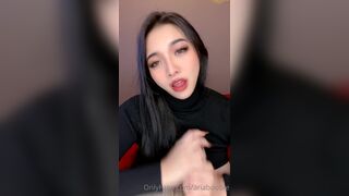 AngelicCherryres Big Titty Beauty Passionately Tease a Dildo and Sucking it in Live Onlyfans Video