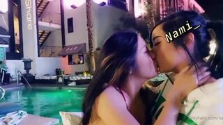 Nami_ Wild Asian Making Out With her Friend On a Pool Party Onlyfans Video