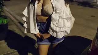 Viza Showgirl Showed Off On The Street, Let Him Touch My Tits And Suck My Pussy Video