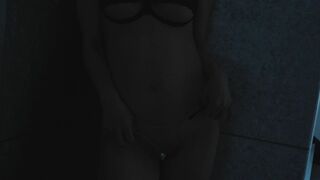 Korean Gravures Teasing Big Nipples In Black Lingerie Video