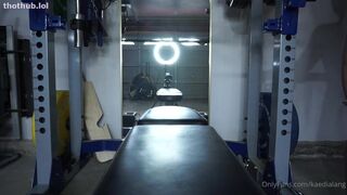 Kaedia Lang Working Out While Fully Nude Live Stream Onlyfans Video