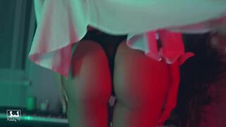 Horny Cute Asian Slut With Awesome Tiny Tits Fingering Her Tight Pussy With Stripteasing