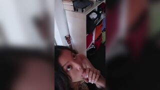 Horny Asian Pretty Slut Sucking A Big White Cock In A Hotel Room Leaked Video