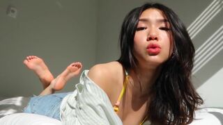 Angry Asian Bitch Knows You Love Her Feet Video
