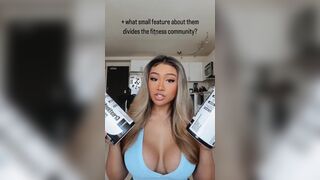 Pretty Asian Fitness Slut Doing a Tiktok Video