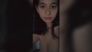 Franczeska Emilia Asian Teen Girl Exposed Her Tiny Tits While Topless Naked Video