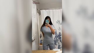 Hot Asian Nurse Revealing Her Cute Boobs With Stripteasing Video