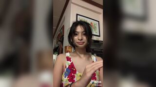 Franczeska Emilia Cute Teen Asian Enjoying Herself Tiktok Video