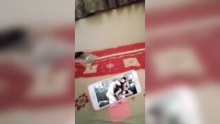 Jasminemali Busty Shemale Jerking While Watching a Porn Video Onlyfans Video