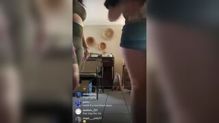 Horny Asian Babe Teasing With Their Booty Cheeks In A Live Show Video