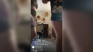 Horny Asian Babe Teasing With Their Booty Cheeks In A Live Show Video