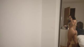 Horny Asian Wife Exposed Her Big Booty Cheeks Solo In Room Video