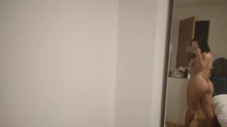 Horny Asian Wife Exposed Her Big Booty Cheeks Solo In Room Video