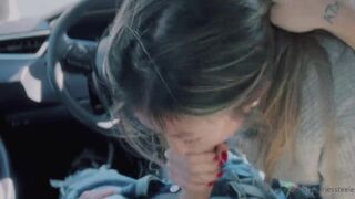 Aeriessteels Naughty Asian Slut Sucking A Big Cock In A Car Onlyfans Video