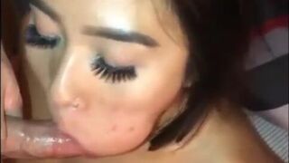Amateur Asian Slut Sucking A Big Cock And Let The Guy Cum In Her Mouth Cam Video