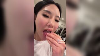 Littlebunszz Horny Asian Eating Tiktok Video