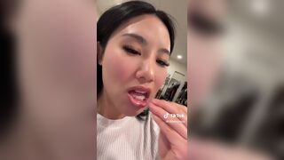 Littlebunszz Horny Asian Eating Tiktok Video