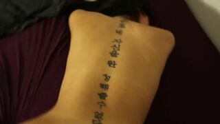 Pretty Asian Babe With Big Curvy Booty Cheeks Riding A Big Black Cock Hard Leaked Video