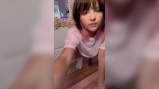 Luvcoregf Riding Dildo in Tight Cunt Leaked Video