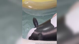 AsianBunnyx Takes Monster Dildo in Nude Pussy Onlyfans Leak