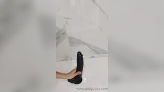 Polly Pons Stretches Nasty Asshole With BBC Dildo Porn Leak